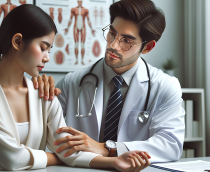 Dr and Ulnar Patient in consultation